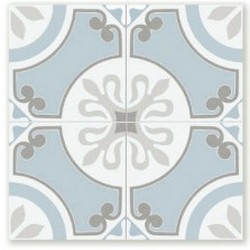 Керамическая плитка, DualGres, Hydraulics, разноцветный, 45*45, GlastonLightBlue