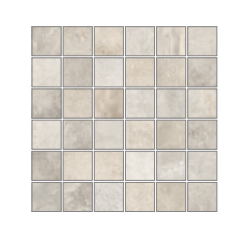 Глазурованный керамогранит, RONDINE, PROVENCE (RONDINE), Серый, 30*30, J89591_ProvenceLightGreyMosaico