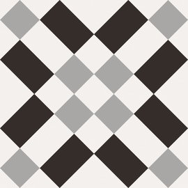 Глазурованный керамогранит, SANT'AGOSTINO, PATCHWORK, разноцветный, 20*20, PatchworkB&W02