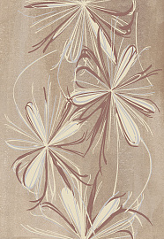 Декоративный элемент, AZORI, SONNET, 27.8*40.5, Sonnet_Beige_Flower_Decor