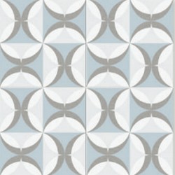 Керамическая плитка, DualGres, Hydraulics, разноцветный, 45*45, NarbonneLightBlue