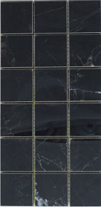 Мозаика, UNICO TILES, HIGH GLOSS POLISHED, Черный, 15*30, Mk.VienceBlack(High Gloss)Polished1530