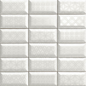 Керамическая плитка, MAINZU, BUMPY, разноцветный, 10*20, LuxorWhite