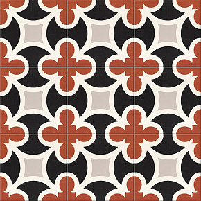 Керамическая плитка, MAINZU, NewOrigins, разноцветный, 20*20, AranRojo