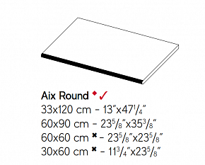 Декоративный элемент, AtlasConcorde, AIX, 60*90, AixCendreRoundAng.Sx60x90