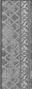 Декоративный элемент, Aparici, Alhambra, Серый, 11*29.75, AlhambraSilverZocalo11X29,75