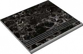 Ступень, MEGA TILE, High Glossy (MEGA TILE), Коричневый, 30*30, GBDarkEmperadorGlossy30_4