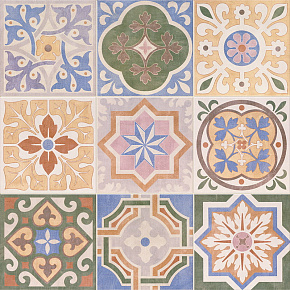 Керамическая плитка, MAINZU, Cementine, разноцветный, 20*20, BastideMixDecor