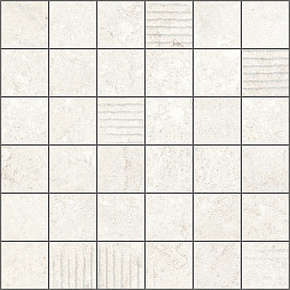 Мозаика, Aparici, BAFFIN, Белый, 29.75*29.75, BaffinIvoryMudMosai5X529,75X29,75/