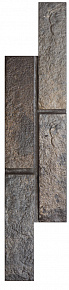 Глазурованный керамогранит, RONDINE, BRISTOL, Черный, 6*25, J85668_BristolDarkBrick