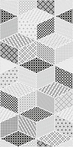 Керамическая плитка, Керамин, Тренд, Черно-белый, 30*60, Тренд7_Тип1