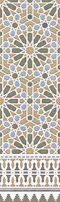 Керамическая плитка, Aparici, Alhambra, Зеленый, 29.75*99.55, AlhambraGreenRauda29,75X99,55